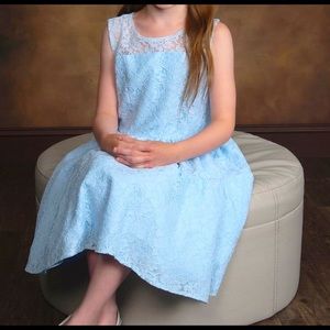 Sz 10 girls Nordstrom dress light blue perfect